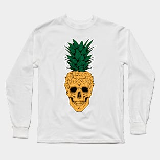 Pineapple skull Long Sleeve T-Shirt